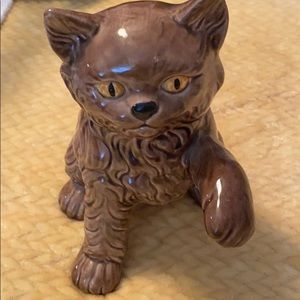 Brown Ceramic Cat